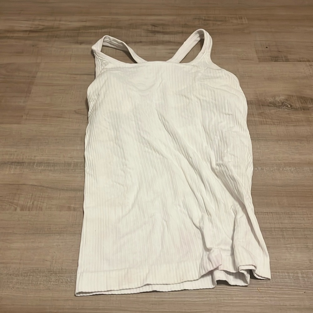 White lululemon long tank
